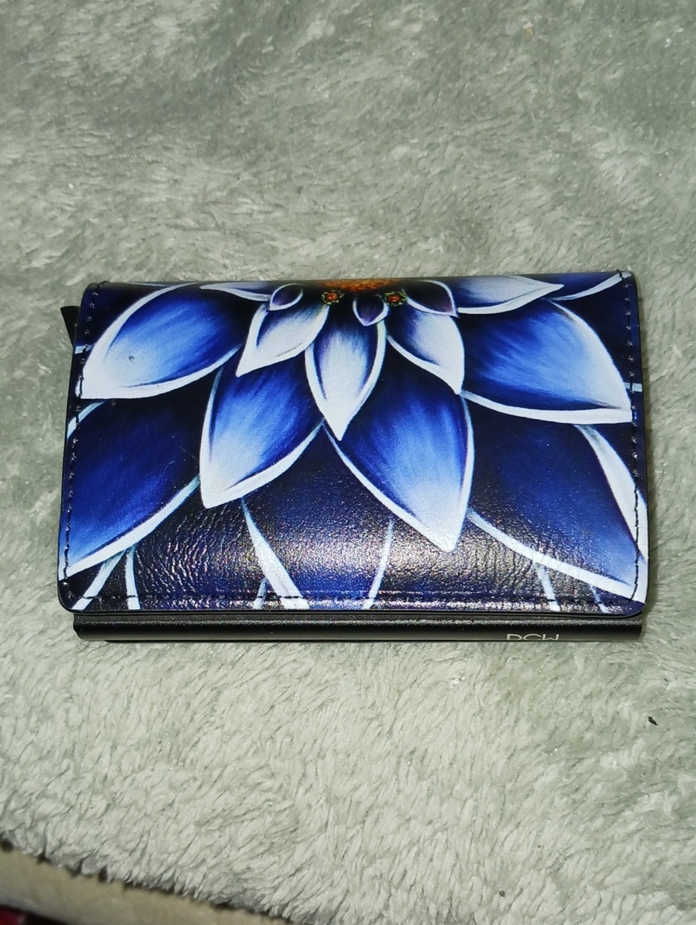 Dcw Inspired Blue Dahlia Wallet